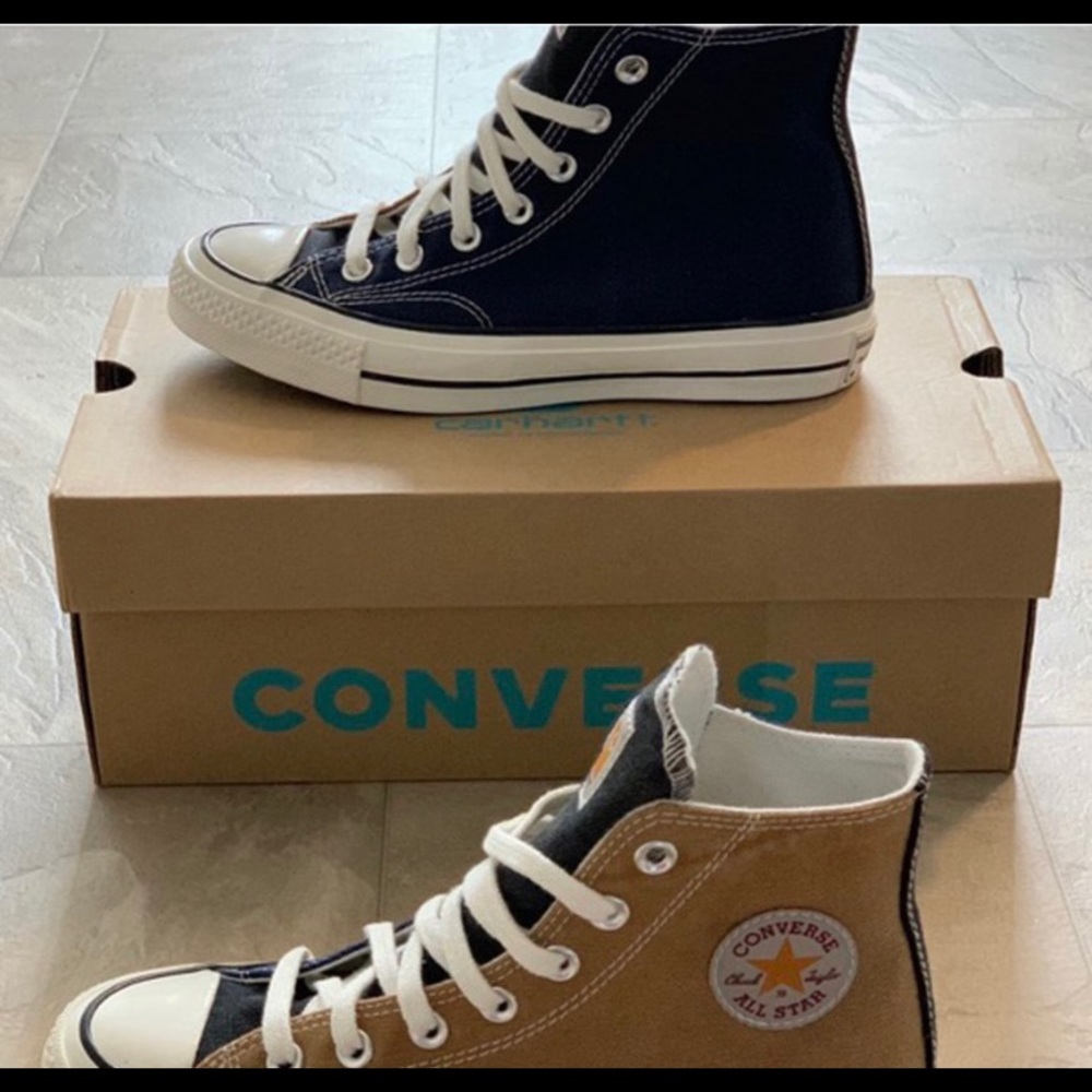 EXTREMELY RARE BNWT WIP Carhartt x Converse (W6/M4) - Picture 2 of 4